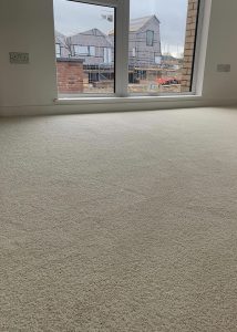 Saxony carpet fitted in a new build home by Koti Homes
